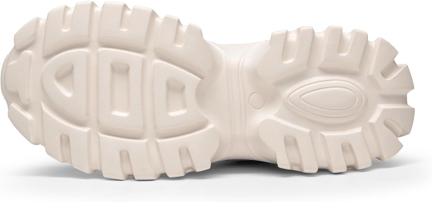 imageDREAM PAIRS Women Chunky Fashion Sneakers Platform Bold LaceUp Comfortable SneakersIvorybold