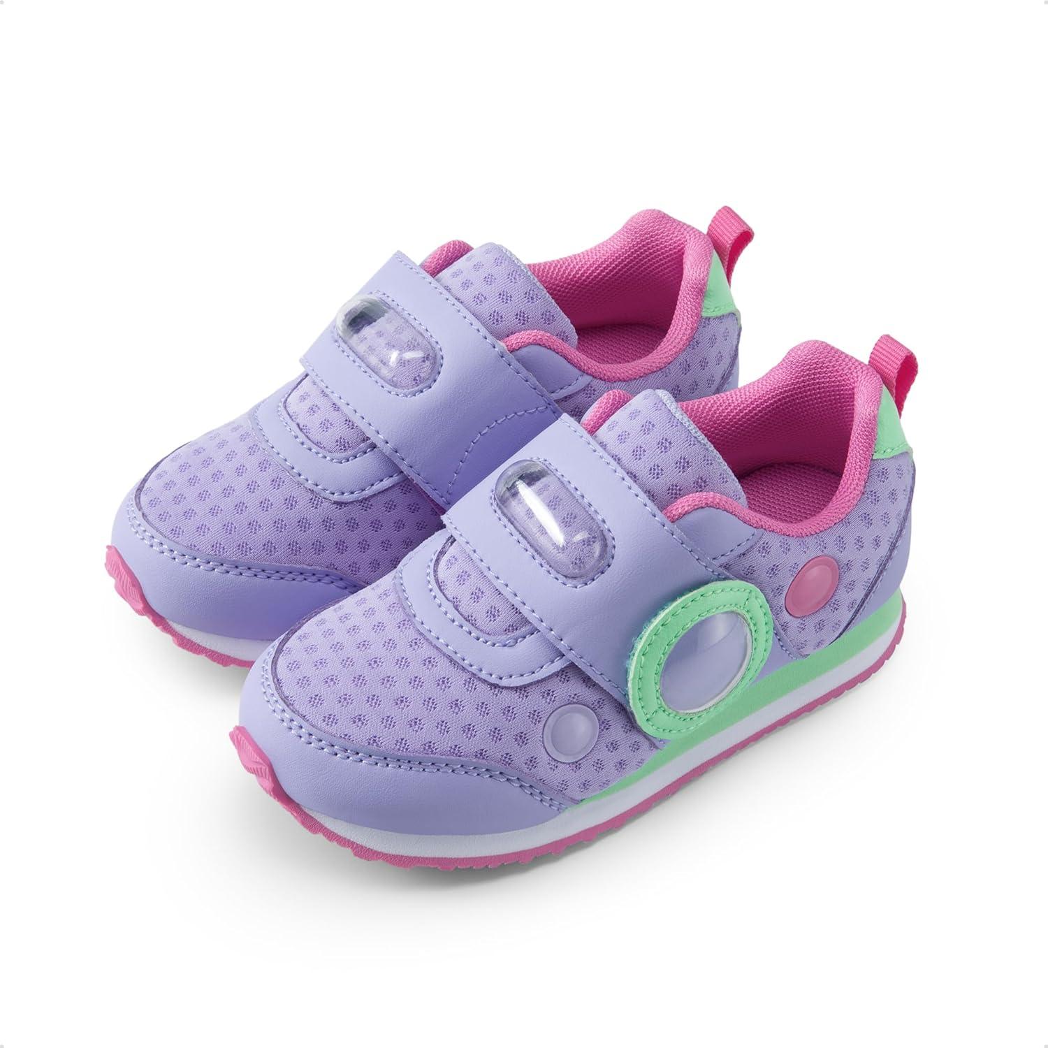 imageDREAM PAIRS Toddler Shoes Boys Girls Sneakers Kids Tennis Running Shoes Storybook Lightweight Hook and Loop Casual Walking ShoesPurple