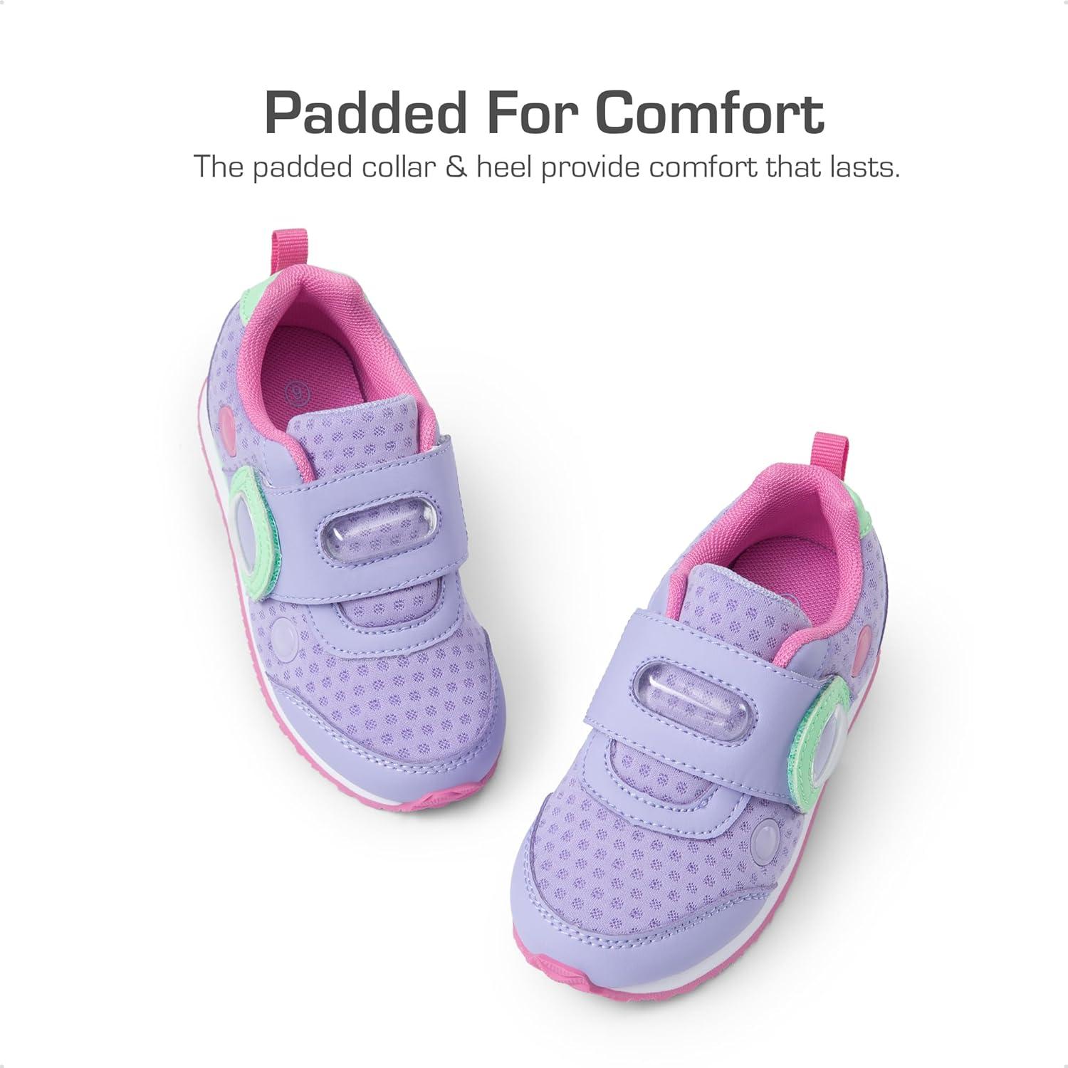 imageDREAM PAIRS Toddler Shoes Boys Girls Sneakers Kids Tennis Running Shoes Storybook Lightweight Hook and Loop Casual Walking ShoesPurple