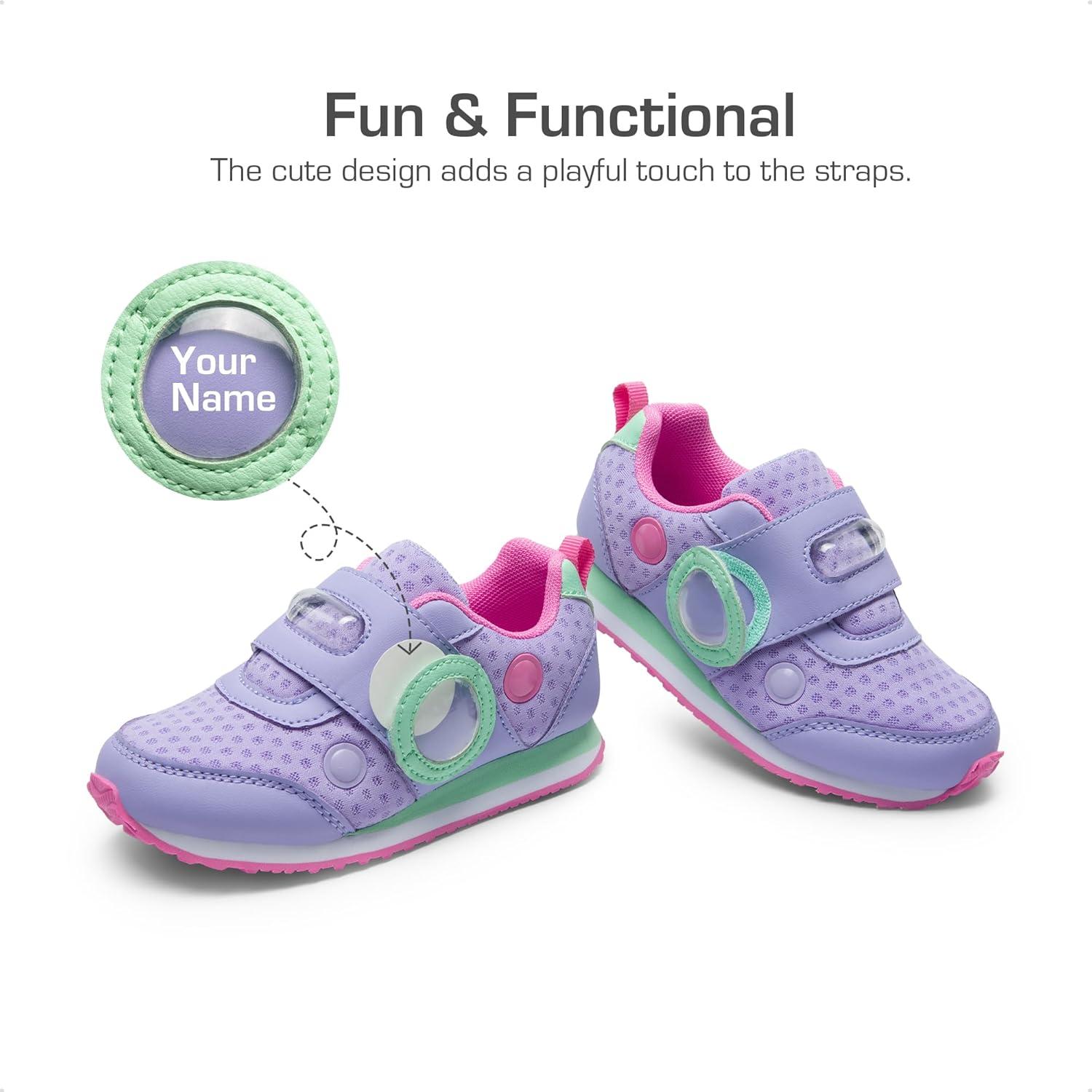 imageDREAM PAIRS Toddler Shoes Boys Girls Sneakers Kids Tennis Running Shoes Storybook Lightweight Hook and Loop Casual Walking ShoesPurple