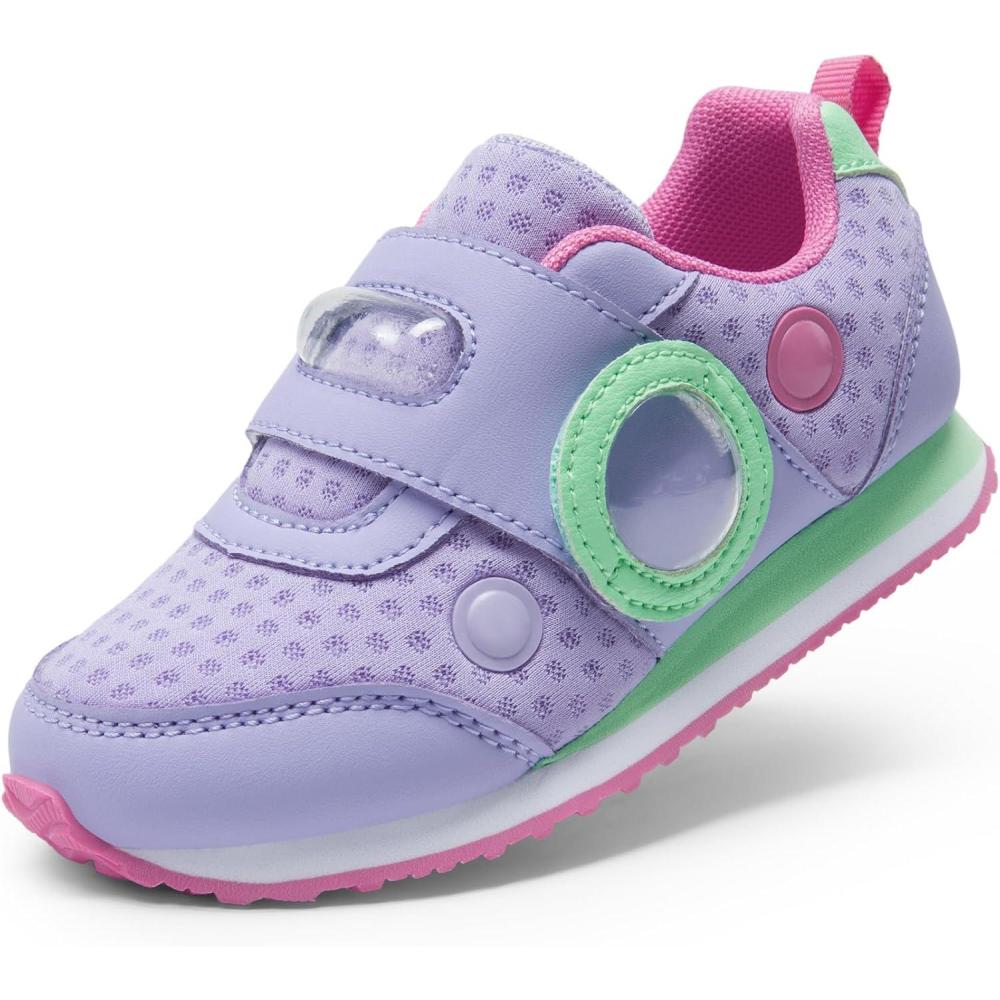 imageDREAM PAIRS Toddler Shoes Boys Girls Sneakers Kids Tennis Running Shoes Storybook Lightweight Hook and Loop Casual Walking ShoesPurple