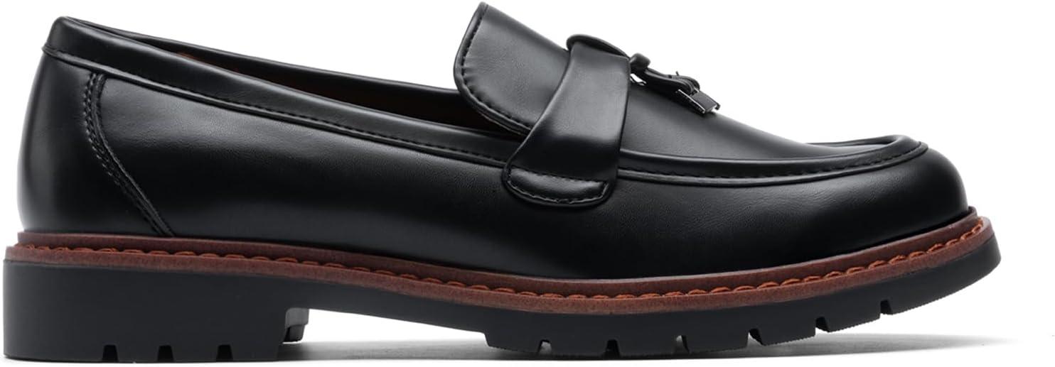 imageDREAM PAIRS Loafers for Women Slip On Loafer Comfortable Dressy Casual Business Office ShoesBlackpu