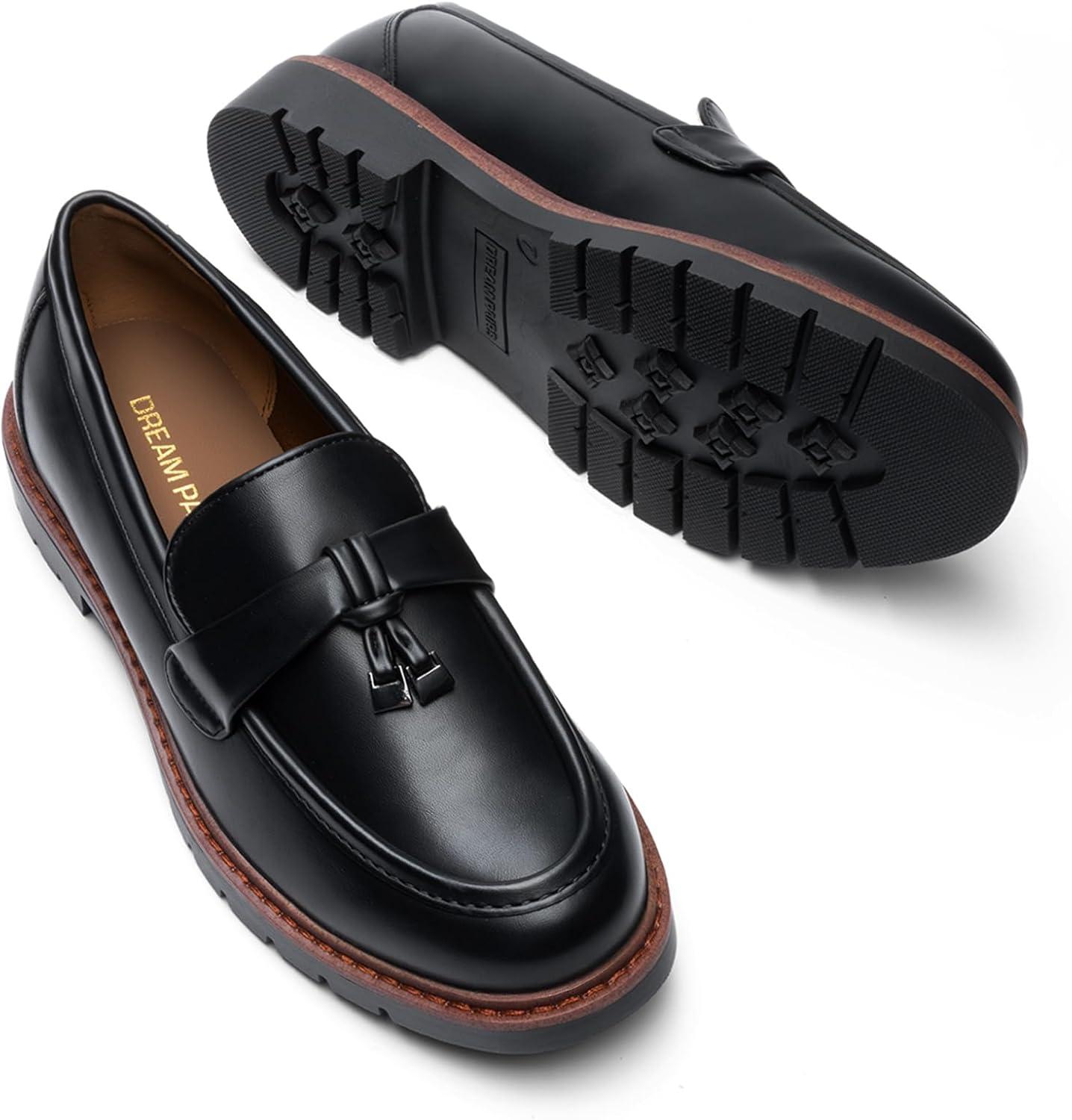 imageDREAM PAIRS Loafers for Women Slip On Loafer Comfortable Dressy Casual Business Office ShoesBlackpu