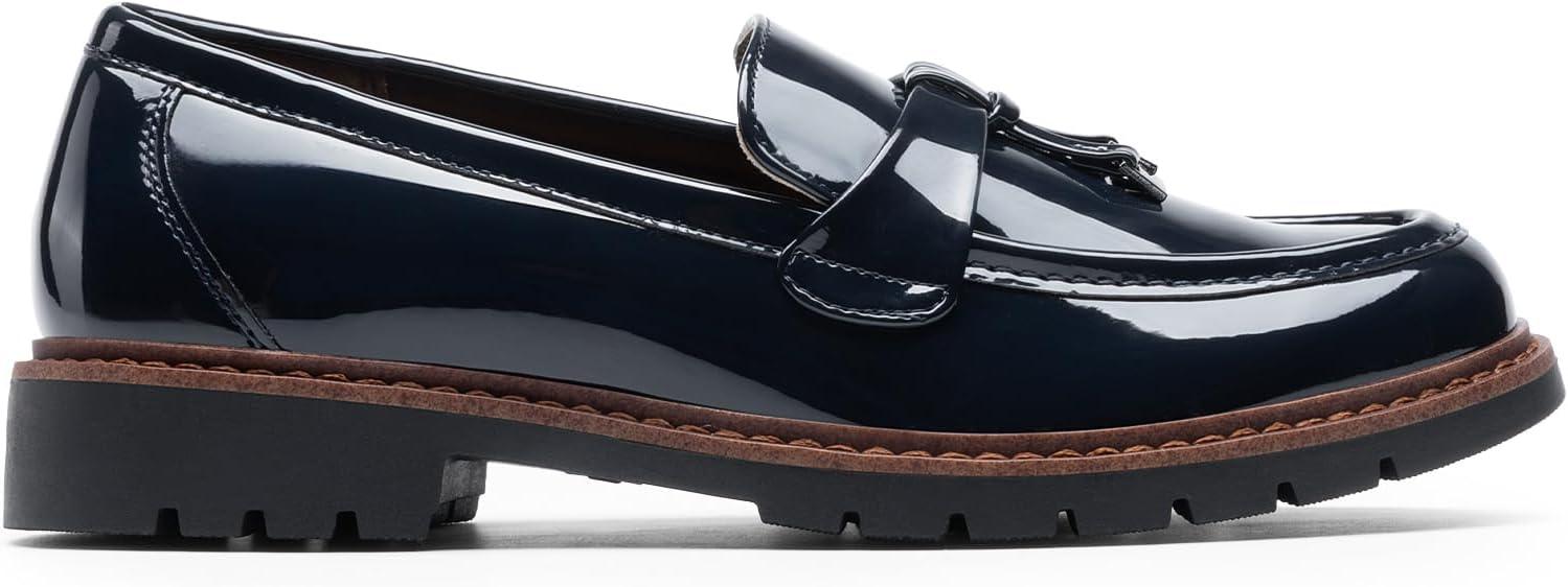 imageDREAM PAIRS Loafers for Women Slip On Loafer Comfortable Dressy Casual Business Office ShoesNavy