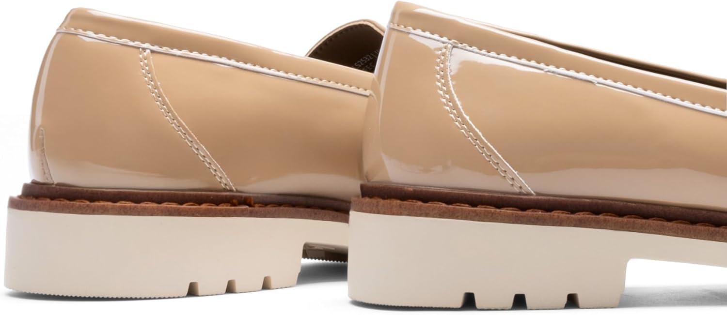 imageDREAM PAIRS Loafers for Women Slip On Loafer Comfortable Dressy Casual Business Office ShoesNude