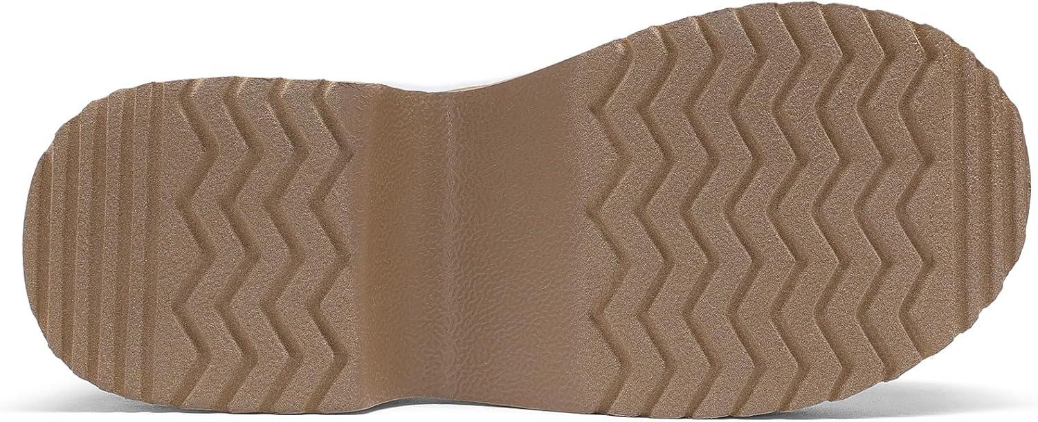 imageDREAM PAIRS Womens Platform Mules Faux Suede Slip on Memory Foam NonSlip Lightweight Closed Toe Clogs Slippers ShoesChestnut