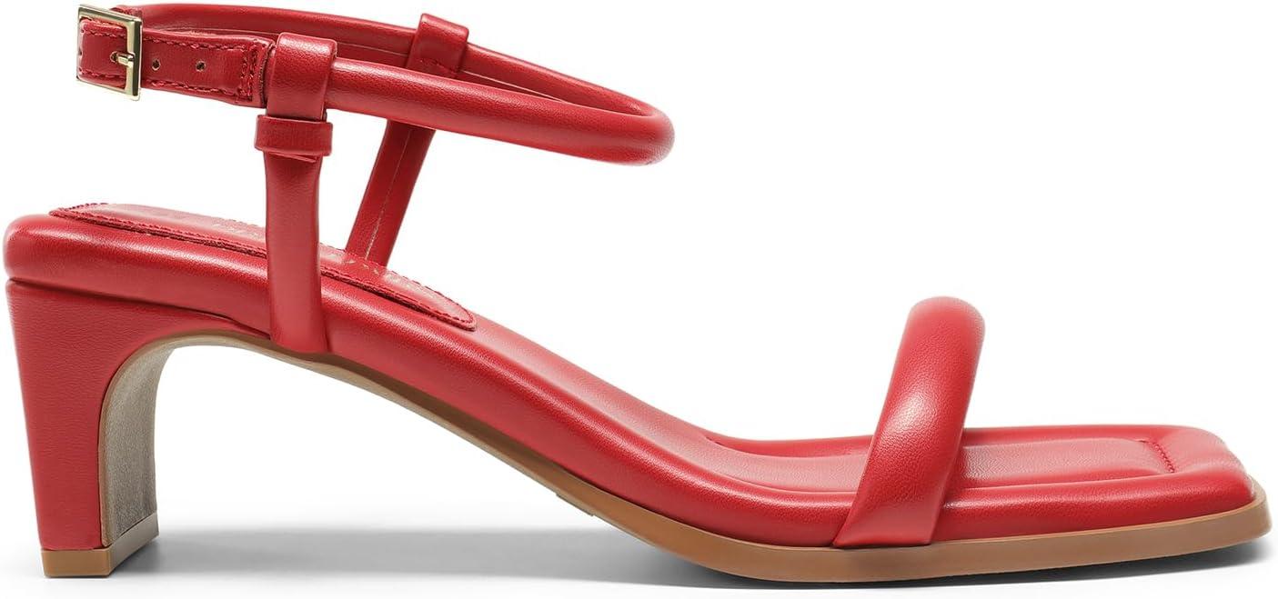 imageDREAM PAIRS Womens Heels Open Toe Ankle Strap Square Cute Wedding Party Sandal Comfort Dress Shoes HeraRed