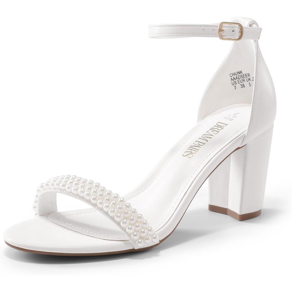 imageDream Pairs Womens ChunkleWhitePearl