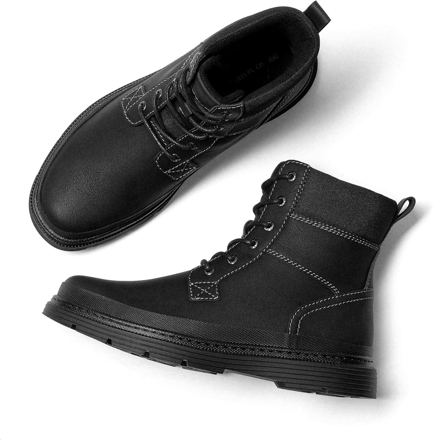 imageBruno Marc Mens Snow Winter Insulated Waterproof Outdoor BootsBlack