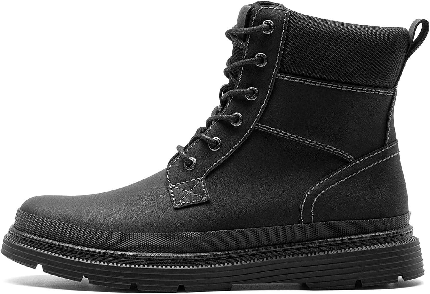 imageBruno Marc Mens Snow Winter Insulated Waterproof Outdoor BootsBlack