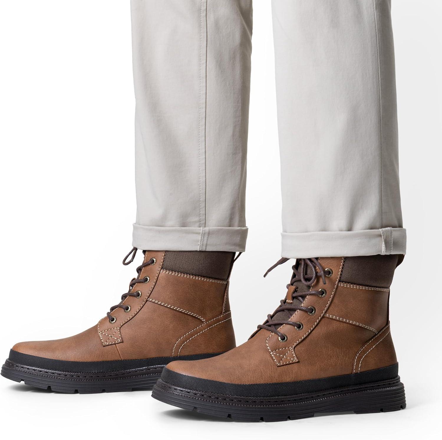 imageBruno Marc Mens Snow Winter Insulated Waterproof Outdoor BootsBrown