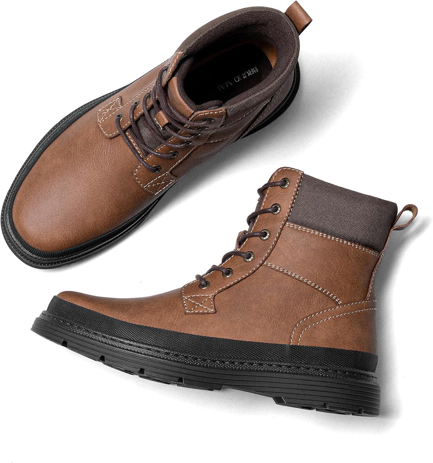 imageBruno Marc Mens Snow Winter Insulated Waterproof Outdoor BootsBrown