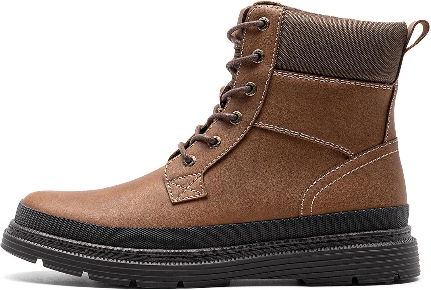 imageBruno Marc Mens Snow Winter Insulated Waterproof Outdoor BootsBrown