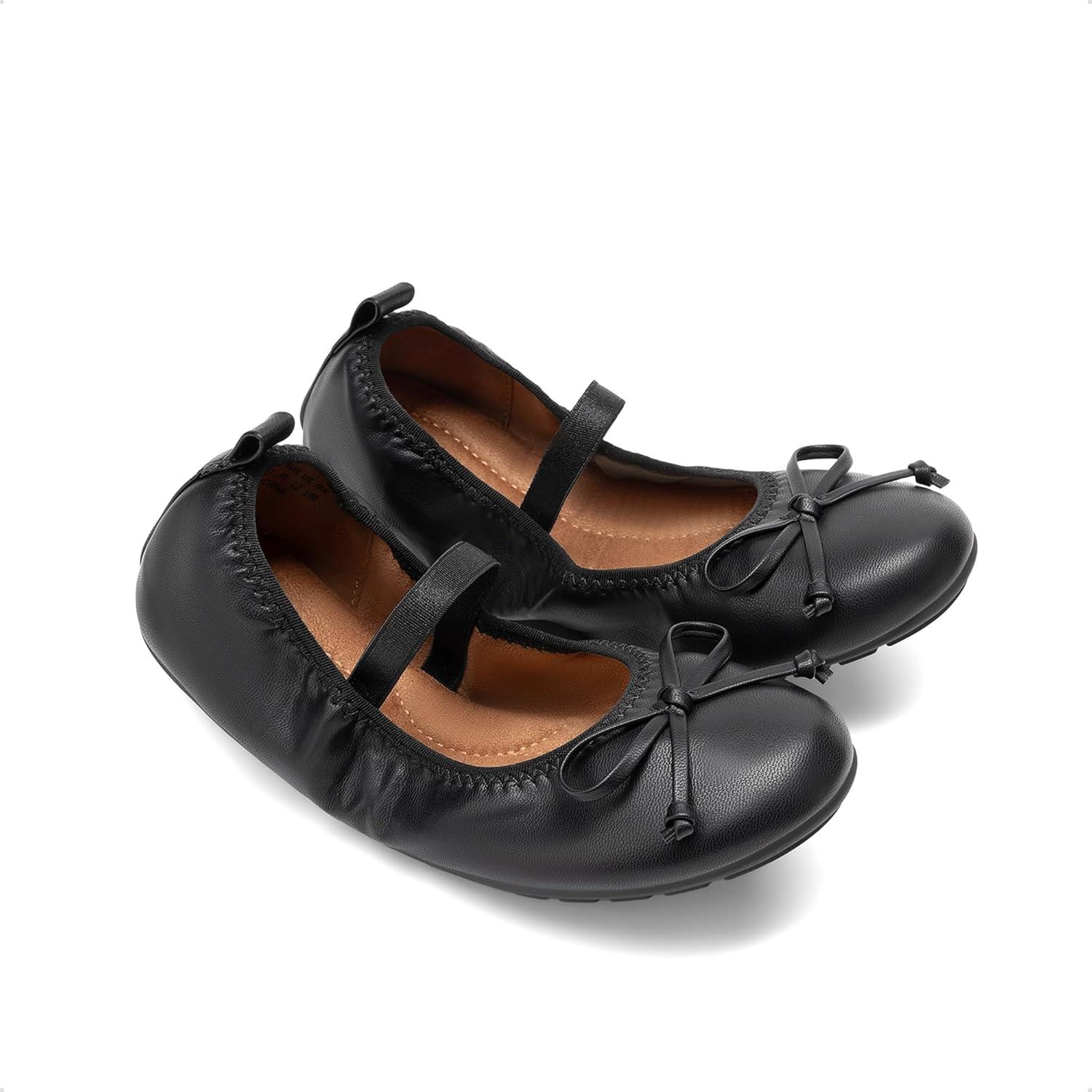 imageDREAM PAIRS Toddler Little Girls Ballet Flats Dress Shoes Mary Janes Ballerina ShoesBlack