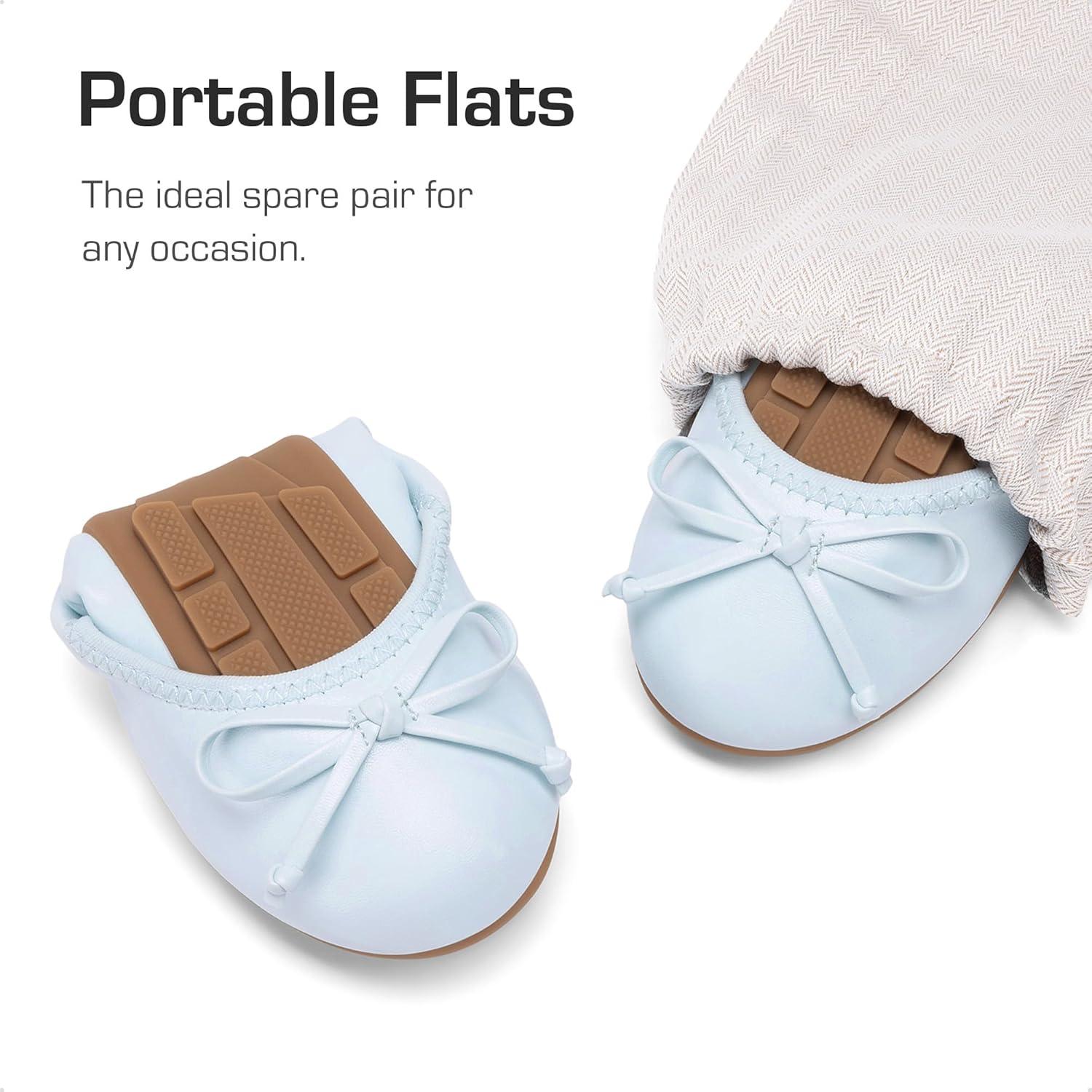 imageDREAM PAIRS Toddler Little Girls Ballet Flats Dress Shoes Mary Janes Ballerina ShoesLight Blue