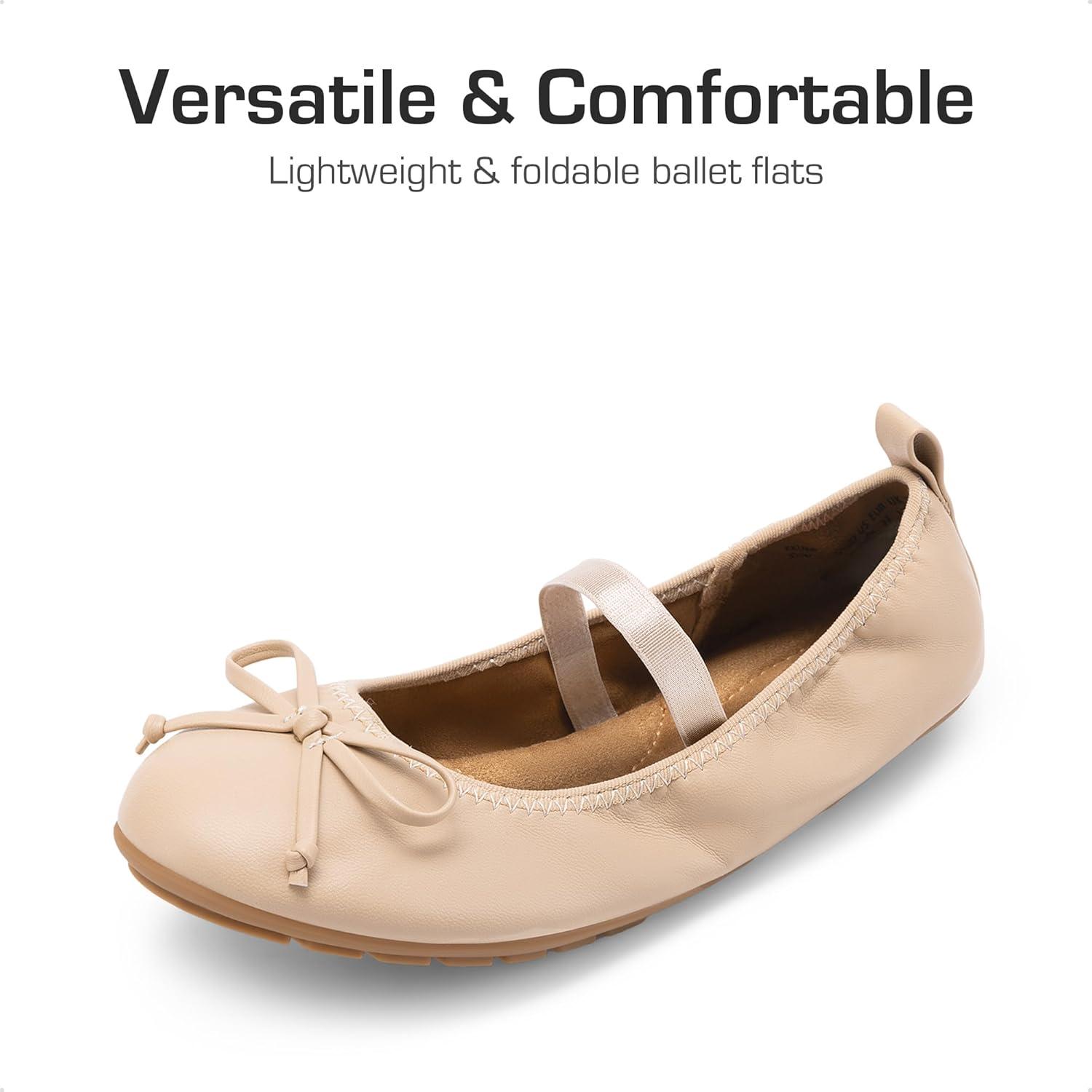 imageDREAM PAIRS Toddler Little Girls Ballet Flats Dress Shoes Mary Janes Ballerina ShoesNude