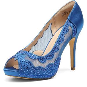 DREAM PAIRS Women’s Divine-01 High Heels Dress Pump Shoes(Royalblue)