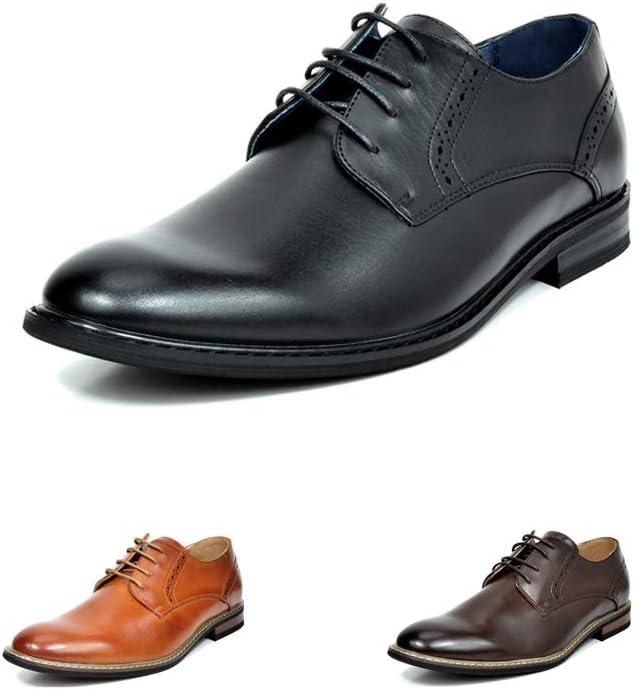 imageBruno Marc Mens Leather Lined Dress Oxfords ShoesBlack