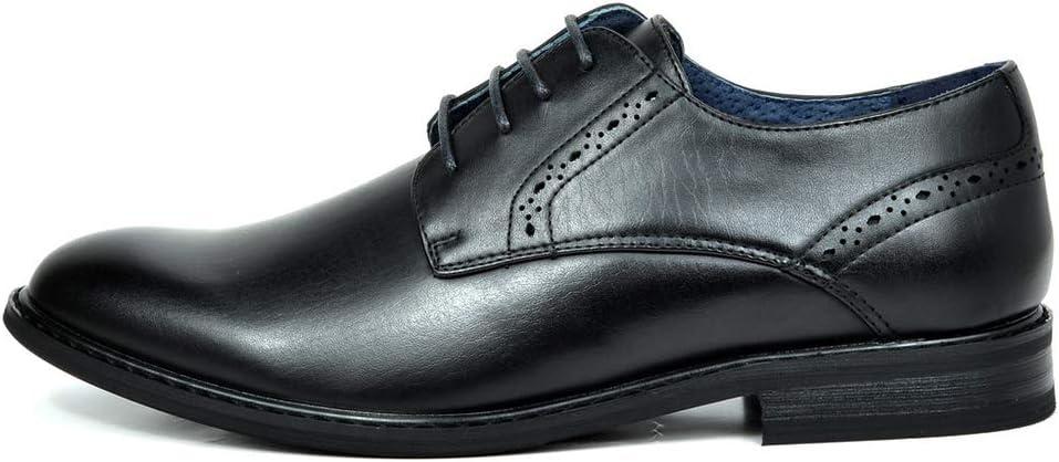 imageBruno Marc Mens Leather Lined Dress Oxfords ShoesBlack