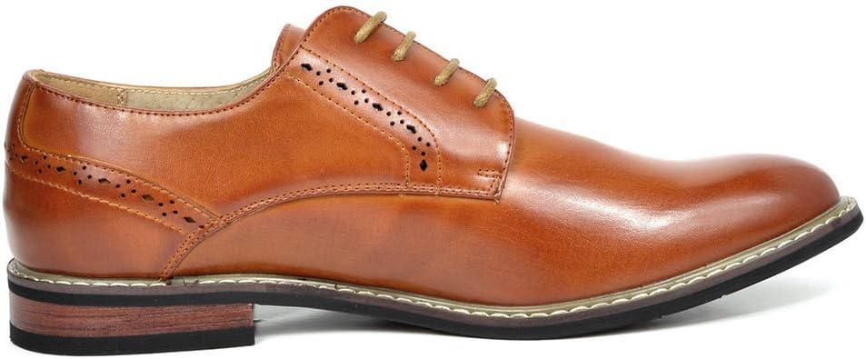 imageBruno Marc Mens Leather Lined Dress Oxfords ShoesBrown