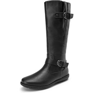 DREAM PAIRS Women’s Faux Fur-Lined Knee High Winter Boots Fall Tall Boots(Classic Black)