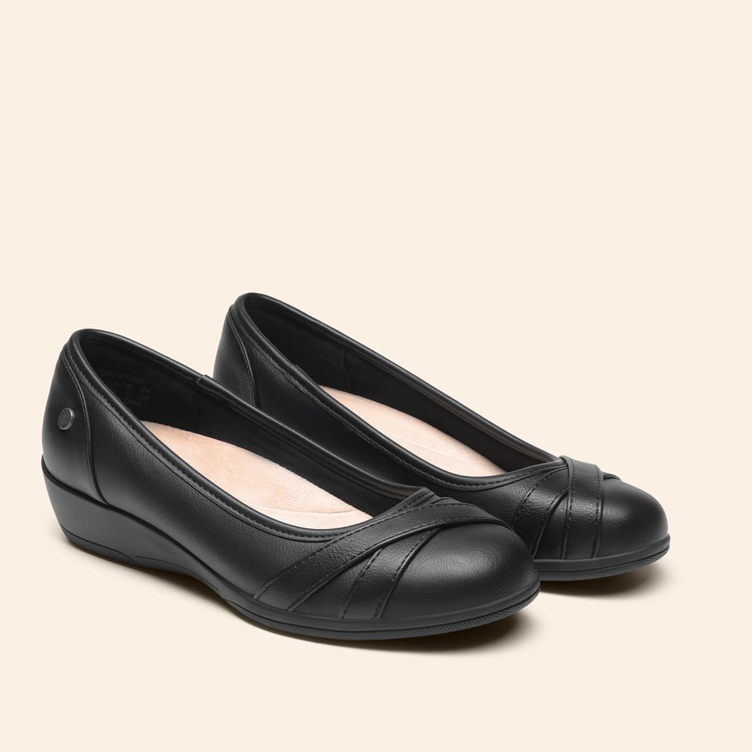 imageDREAM PAIRS Womens Ballet Flats Business Office Work Dress Shoes Comfortable Dressy Flats for Women