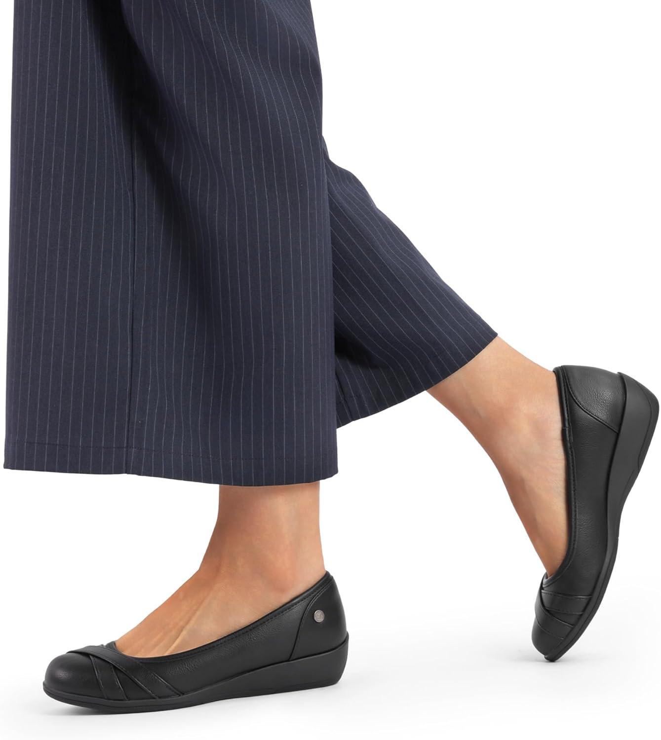 imageDREAM PAIRS Womens Ballet Flats Business Office Work Dress Shoes Comfortable Dressy Flats for Women