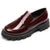 Burgundy-pat