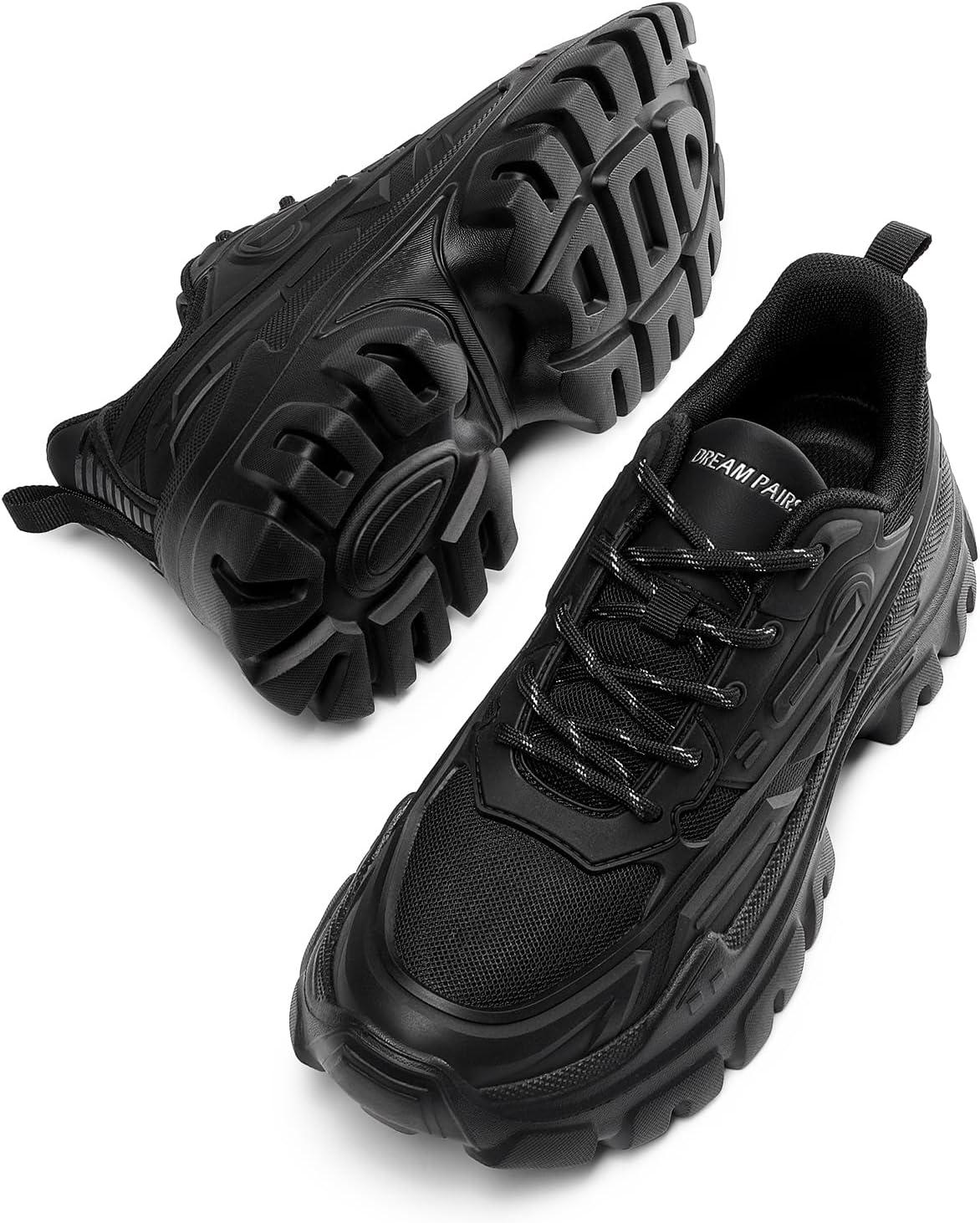 imageDREAM PAIRS Womens Chunky Platform Fashion SneakersBlackbold