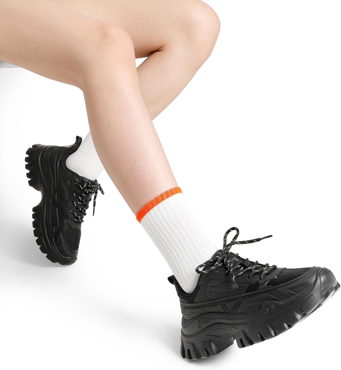 imageDREAM PAIRS Womens Chunky Platform Fashion SneakersBlackbold