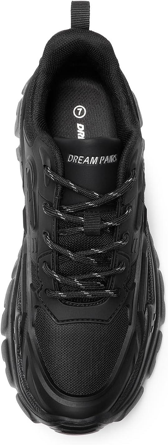 imageDREAM PAIRS Womens Chunky Platform Fashion SneakersBlackbold