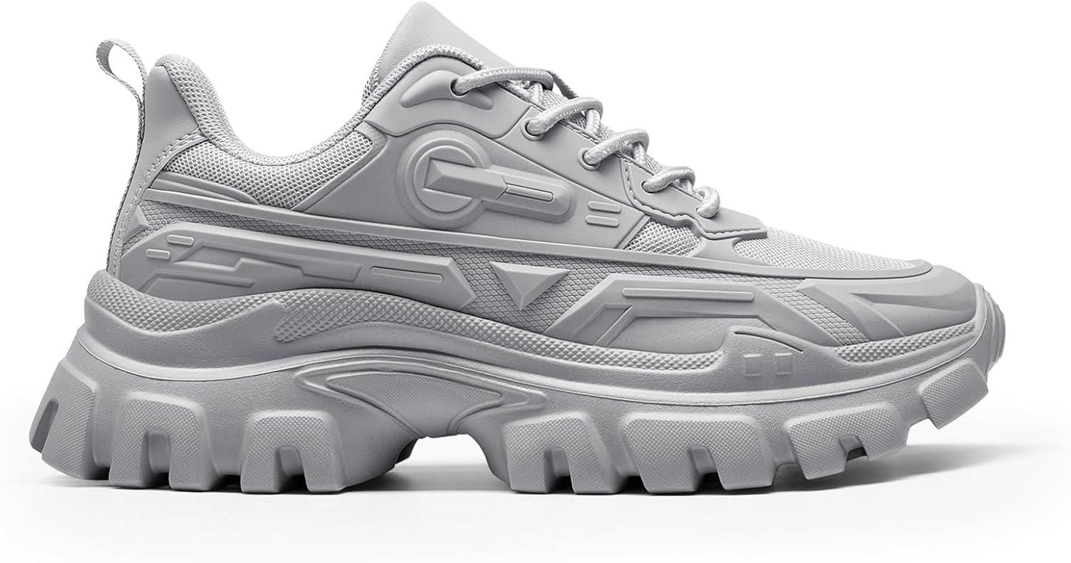 imageDREAM PAIRS Womens Chunky Platform Fashion SneakersGreybold