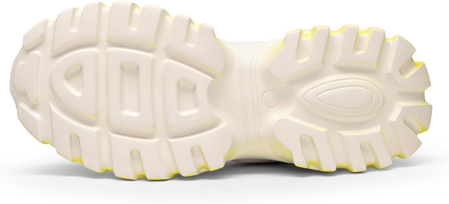 imageDREAM PAIRS Womens Chunky Platform Fashion SneakersIvoryYellowbold