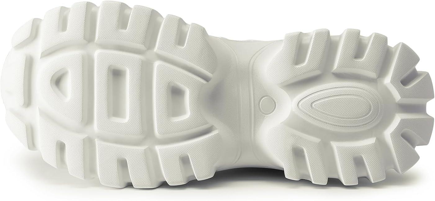 imageDREAM PAIRS Womens Chunky Platform Fashion SneakersWhitebold