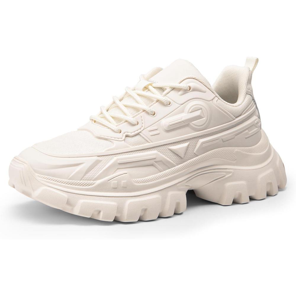 imageDREAM PAIRS Womens Chunky Platform Fashion SneakersIvorybold