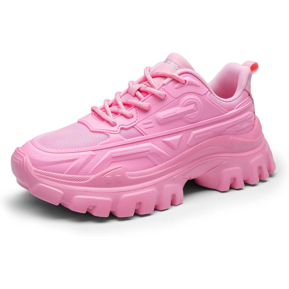 imageDREAM PAIRS Womens Chunky Platform Fashion SneakersPinkbold