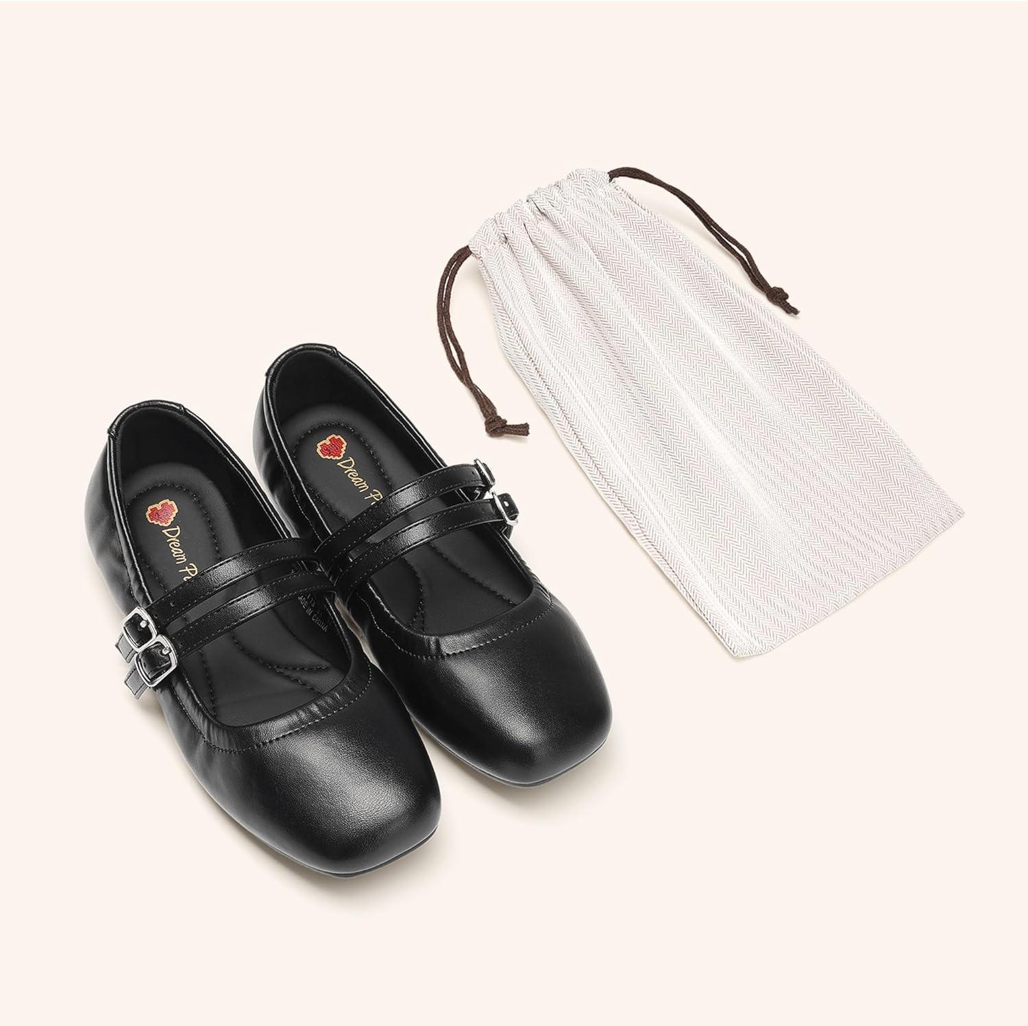 imageDREAM PAIRS Girls Dress Shoes Slip on Ballerina Flats Mary Jane Ballet Shoes for WeddingPartyBlack