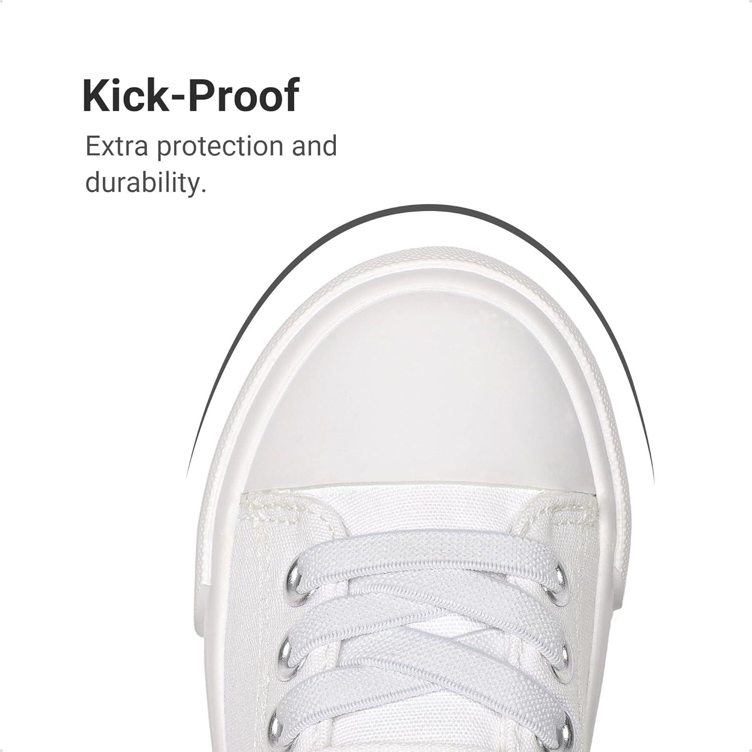 imageDREAM PAIRS Kids Toddler Sneakers Boys Girls Casual Canvas School ShoesAll White