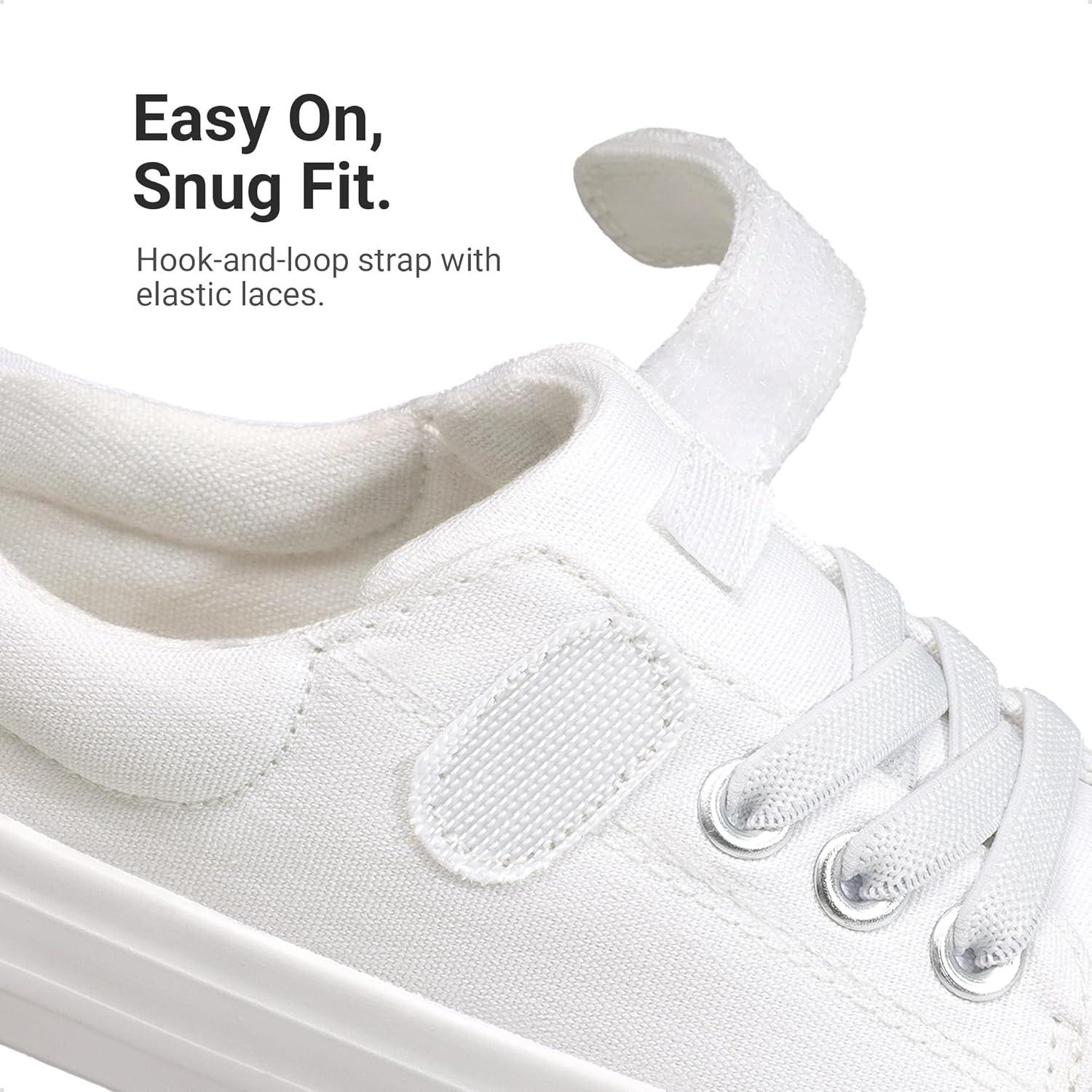 imageDREAM PAIRS Kids Toddler Sneakers Boys Girls Casual Canvas School ShoesAll White
