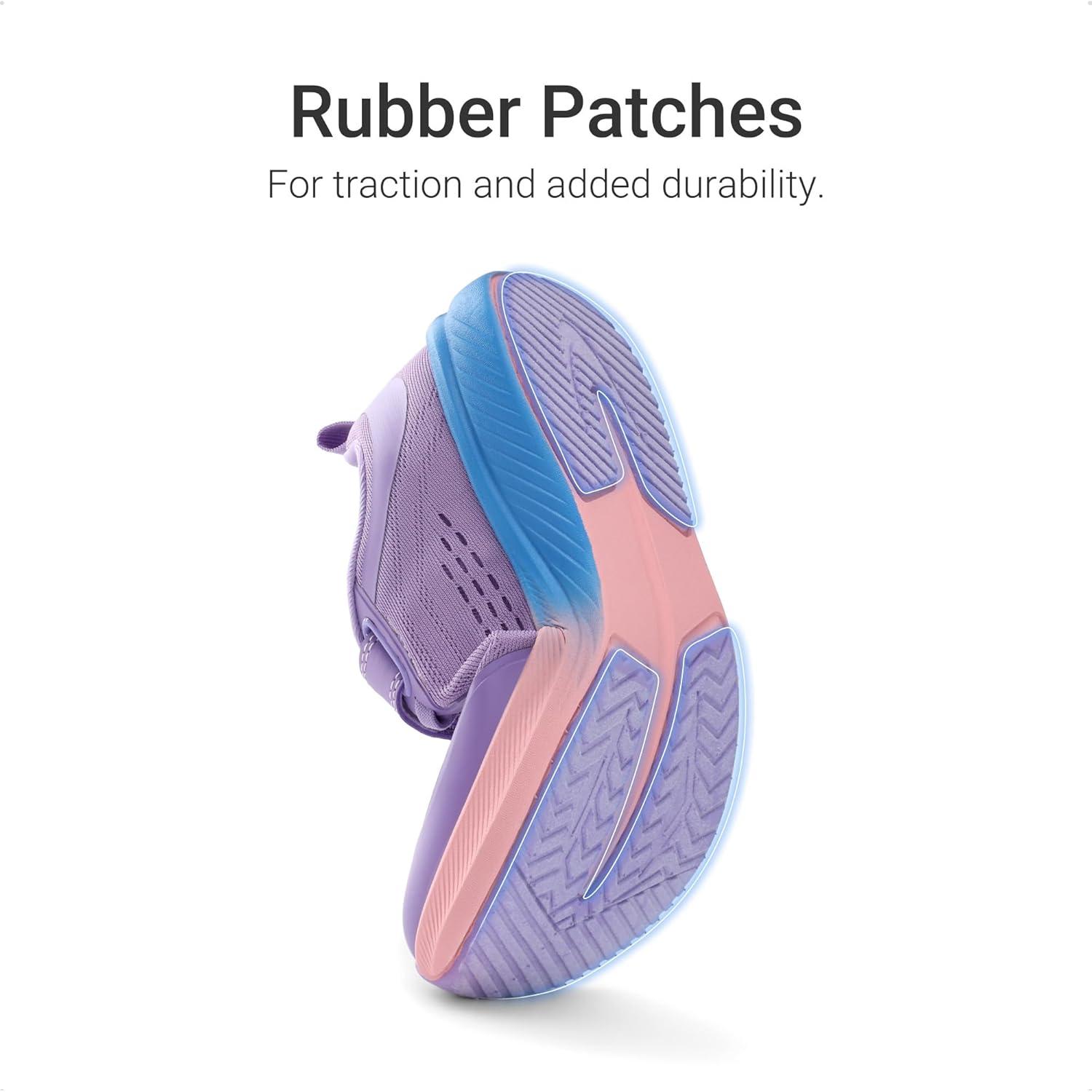 imageDREAM PAIRS Kids Wide Toe Box Athletic Running Sneakers Breathable Lightweight Casual Tennis Shoes Minimalist for Boys Girls School SportsPurple