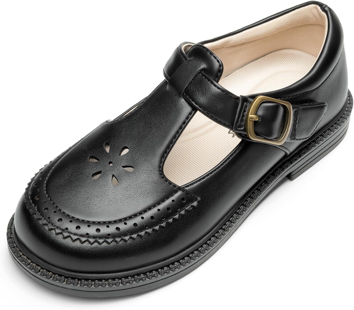imageDREAM PAIRS Toddler Little Girls Mary Jane Dress Shoes Ballet Flats for Girl School Uniform ShoesBlack