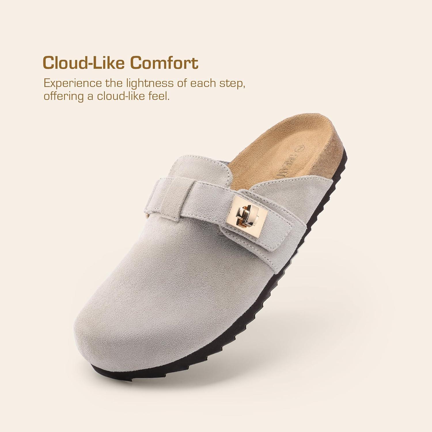 imageDREAM PAIRS Womens Mule ClogsGrey