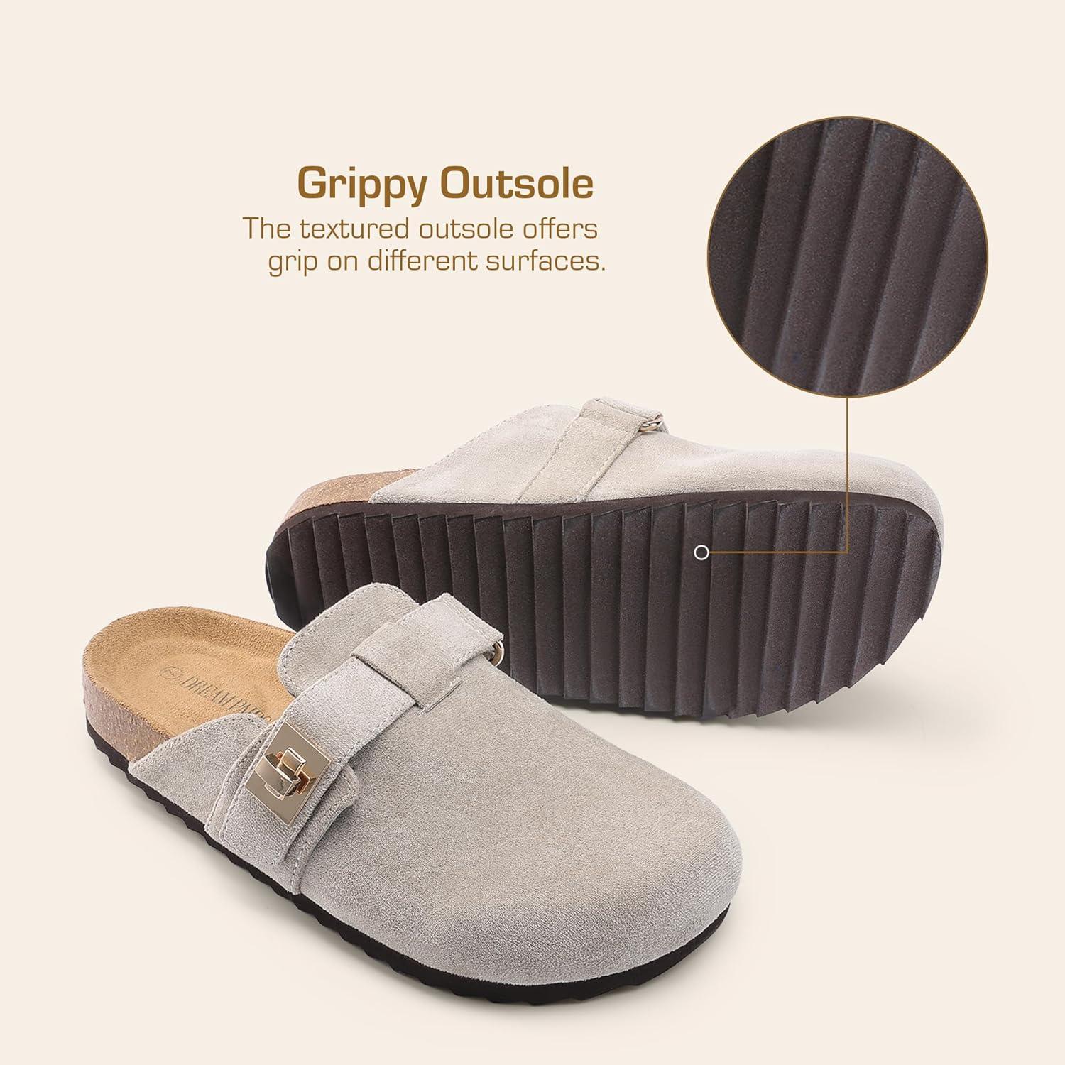 imageDREAM PAIRS Womens Mule ClogsGrey