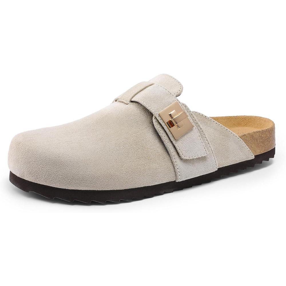 imageDREAM PAIRS Womens Mule ClogsGrey