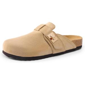 DREAM PAIRS Women’s Mule Clogs(Apricot)