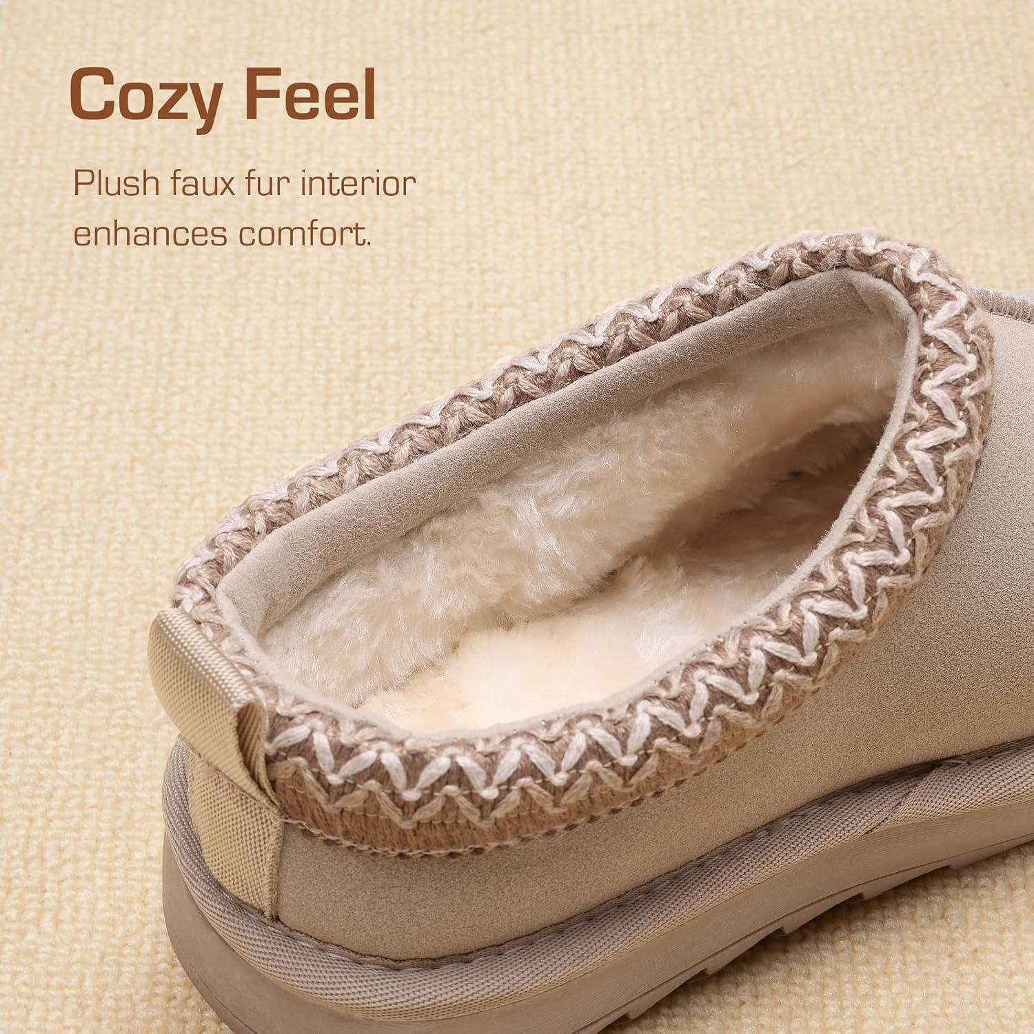 imageDREAM PAIRS Girls Boys Slippers Kids House Fuzzy Indoor Outdoor FuzzyEasy Kids Slipon Slipper for Little Kid Big Kid