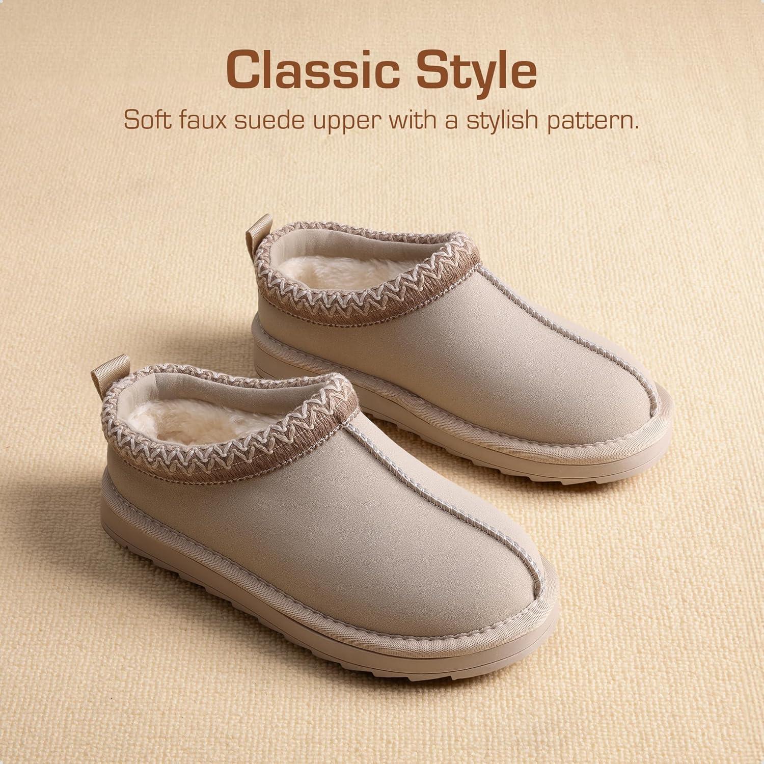 imageDREAM PAIRS Girls Boys Slippers Kids House Fuzzy Indoor Outdoor FuzzyEasy Kids Slipon Slipper for Little Kid Big Kid