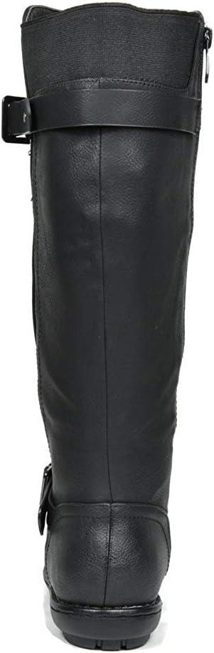 imageDREAM PAIRS Womens Faux FurLined Knee High Winter Boots Fall Tall BootsBlack