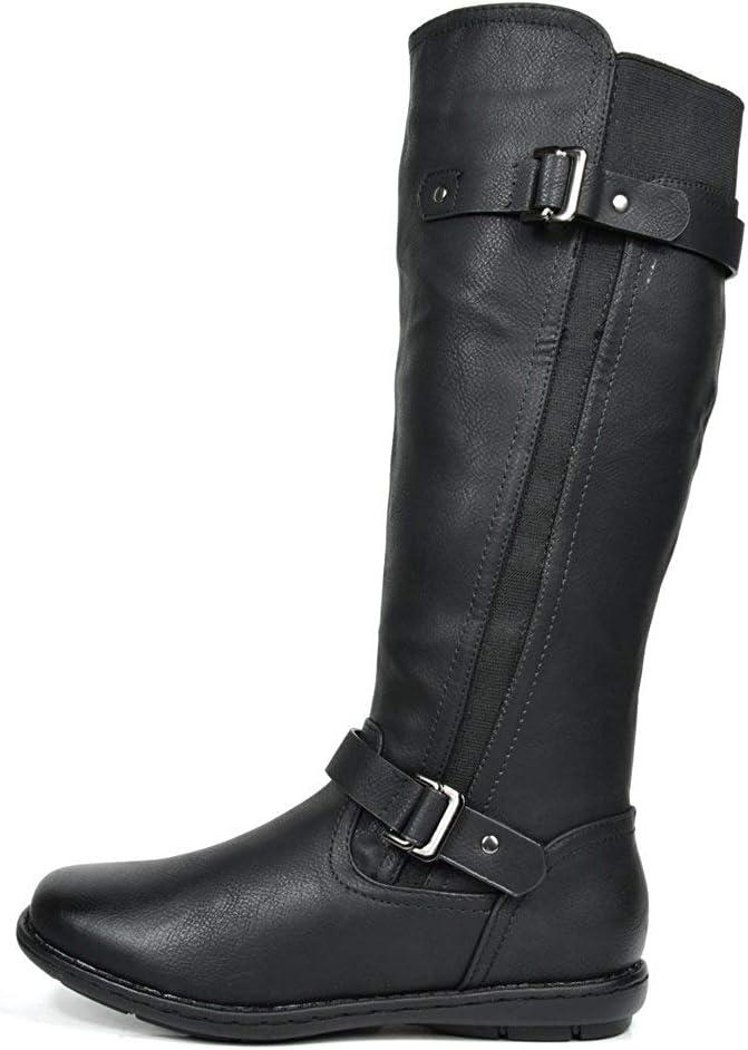imageDREAM PAIRS Womens Faux FurLined Knee High Winter Boots Fall Tall BootsBlack