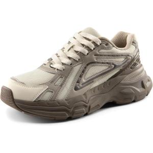 DREAM PAIRS Women’s Platform Chunky Liv Fashion Sneakers Walking Lace-Up Comfortable Y2K-Style Sneakers Workout Sport Work Casual Tennis Shoes